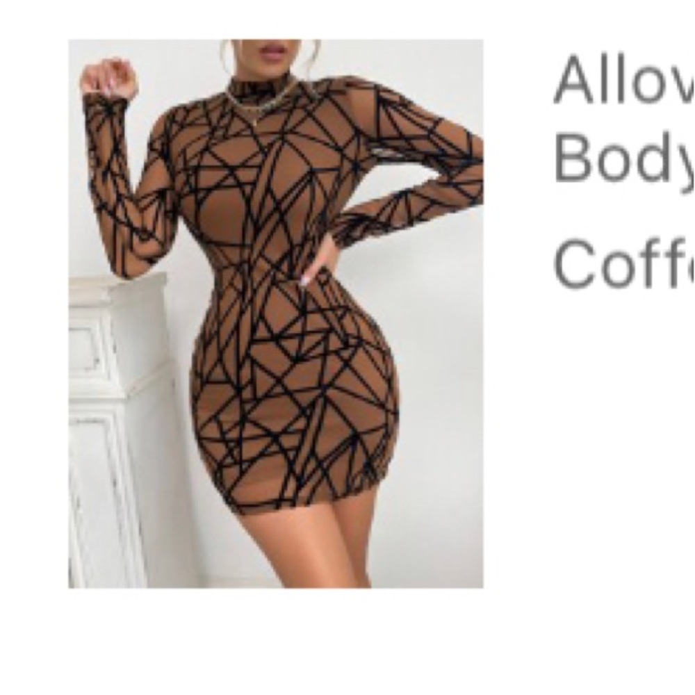 New SHEIN dress very nice pattern size medium